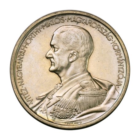 Magyar Királyság Horthy 5 Pengő 1938 jelöletlen ARTEX veret