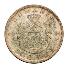 Románia 500 Lei 1944 gVF 12g Ag700