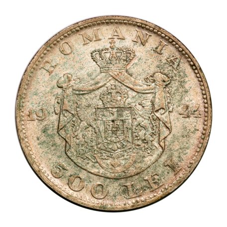 Románia 500 Lei 1944 gVF 12g Ag700