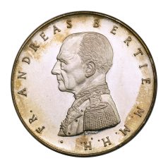   Máltai Lovagrend Andreas Bertie ezüst emlékérem 1988 Proof