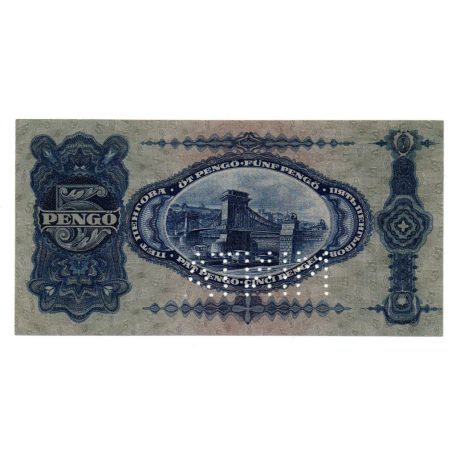5 Pengő Bankjegy 1928 MINTA EF