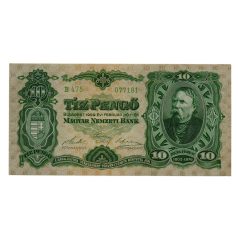 10 Pengő Bankjegy 1929