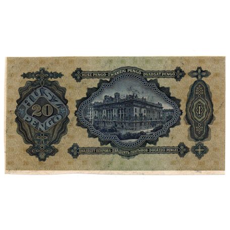 20 Pengő Bankjegy 1930 ívszél