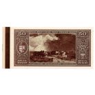 50 Pengő Bankjegy 1945 UNC hátoldali fázisnyomat ívszél