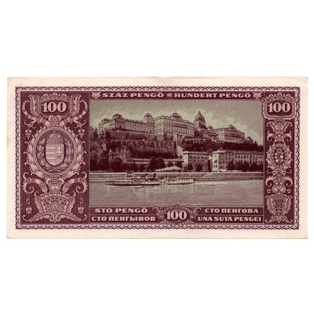 100 Pengő Bankjegy 1945 aUNC-UNC