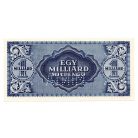 1 Milliárd Milpengő Bankjegy 1946 MINTA perforációval