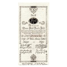 5 Gulden Bankócédula 1800 Bécs EF