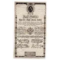 5 Gulden Bankócédula 1806 Bécs gVF