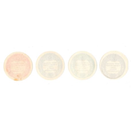 Hadsegélyező Hivatal 2, 4, 6, 10 Fillér 1915 Budapest teljes sor