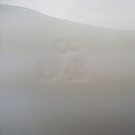 Antik pulykás festett porcelán tányér Meissen 19. sz