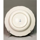 Antik kakas tyúk dekoros festett 3 db-os porcelán étszer Meissen