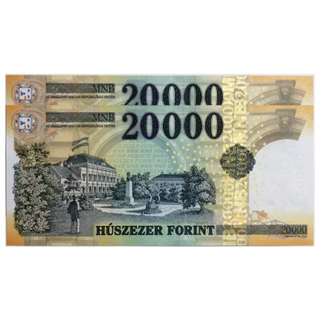 20000 Forint Bankjegy 2016 GE UNC sorszámkövető pár