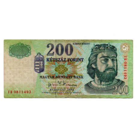 200 Forint Bankjegy 2004 FB F