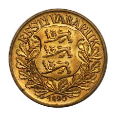 Észtország 1 Kroon 1990 utánveret