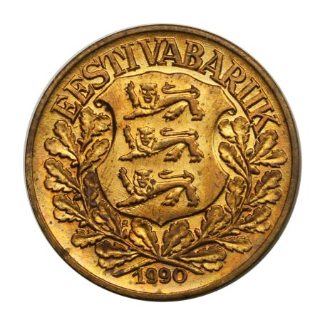 Észtország 1 Kroon 1990 utánveret