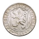 Csehszlovákia 100 Korona 1948 Karlovy Egyetem EF 14,02g Ag500