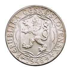   Csehszlovákia 100 Korona 1948 Karlovy Egyetem EF 14,02g Ag500