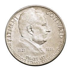   Csehszlovákia 100 Korona 1951 Klement Gottwald aEF 13,92g Ag500