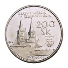 Szlovákia 200 Korona 1998 BU Spissky Hrad 20,26g Ag750
