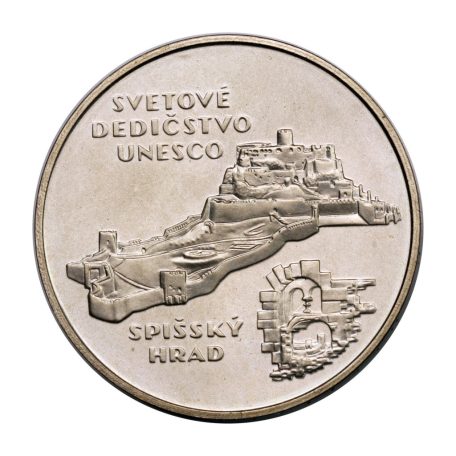 Szlovákia 200 Korona 1998 BU Spissky Hrad 20,26g Ag750