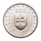 Szlovákia 200 Korona 1997 BU Svetozár Hurban Vajanský 20g Ag750