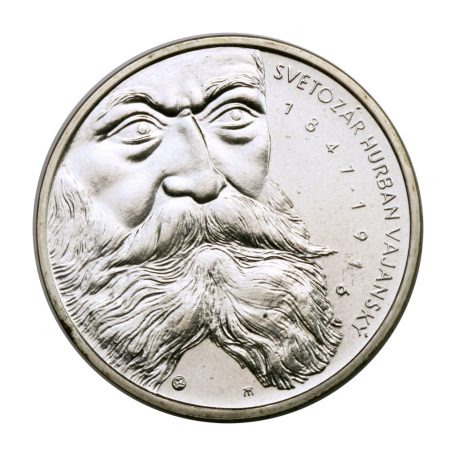 Szlovákia 200 Korona 1997 BU Svetozár Hurban Vajanský 20g Ag750