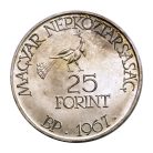 Kodály Zoltán 25 és 50 Forint 1967 BU 32g Ag750