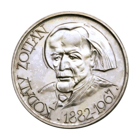 Kodály Zoltán 25 és 50 Forint 1967 BU 32g Ag750