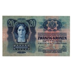 20 Korona Bankjegy 1913 I. kiadás MUSTER, MINTA