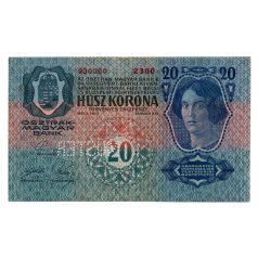 20 Korona Bankjegy 1913 I. kiadás MUSTER, MINTA