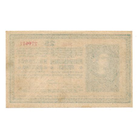 25 Korona Bankjegy 1918 hullámos hátlappal