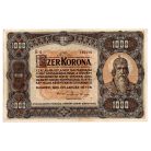 1000 Korona Államjegy 1920 VF barna sorozat és sorszámmal