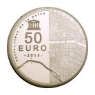 Unesco Világörökség Szajna partja Grand Palais 50 Euró 2015 PP 163,8g Ag950