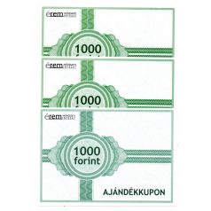  Magyar Éremművészeti Intézet 3 db 1000 Forintos Ajándékkupon