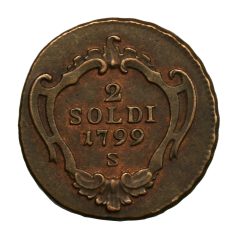 Olaszország Gorizia 2 Soldi 1799 S Szomolnok Schmollnitz