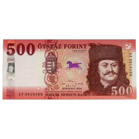 500 Forint Bankjegy 2022 EP UNC forgalmi sorszám