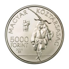 Mohácsi Busójárás 5000 Forint 2011 BU 31,46g Ag925