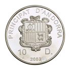 Andorra 10 Diners 2003 FIFA World Cup 2006 PP 31,47g Ag925