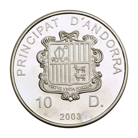 Andorra 10 Diners 2003 FIFA World Cup 2006 PP 31,47g Ag925