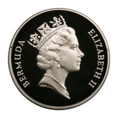  Bermuda 1 Dollár 1992 PP Olimpiai játékok 1992 PP 31,47g Ag925