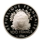 Franciaország 100 Frank 1994 PP gerelyhajító 33,63g Ag925