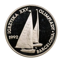   Lengyelország 200000 Zloty 1991 Olimpiai játékok Barcelona 1992 UNC 31,1g Ag925