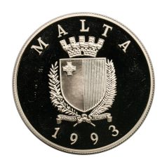 Málta 5 Liri 1993 PP Labdarúgó VB 1994 PP 31,47 Ag925