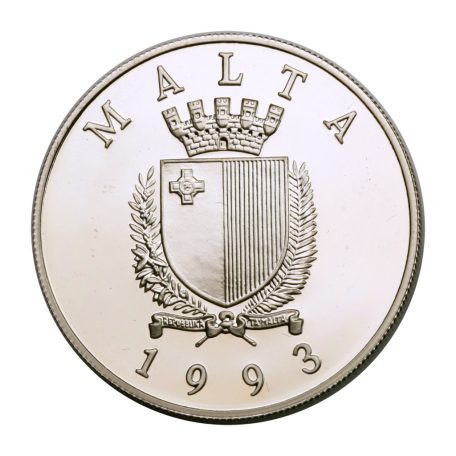 Málta 5 Liri 1993 PP Labdarúgó VB 1994 PP 31,47 Ag925