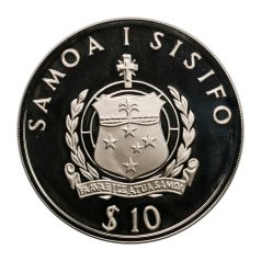   Szamoa 10 Tala 1992 PP Nyári Olimpia 1992 kalapácsvető 31,47g Ag925