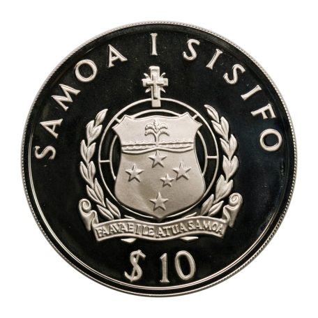 Szamoa 10 Tala 1992 PP Nyári Olimpia 1992 kalapácsvető 31,47g Ag925