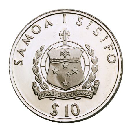 Szamoa 10 Tala 1992 PP Nyári Olimpia 1992 kalapácsvető 31,47g Ag925