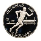 Salamon-szigetek 10 Dollár 1991 Nyári Olimpia Barcelona 1992 PP 31,42g Ag925