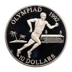   Salamon-szigetek 10 Dollár 1991 Nyári Olimpia Barcelona 1992