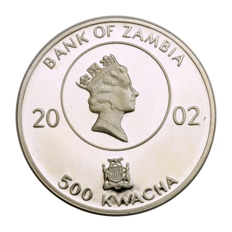 Zambia 500 Kwacha 2002 PP Müncheni Olimpiai Játékok 1972 PP 15,7g Ag999